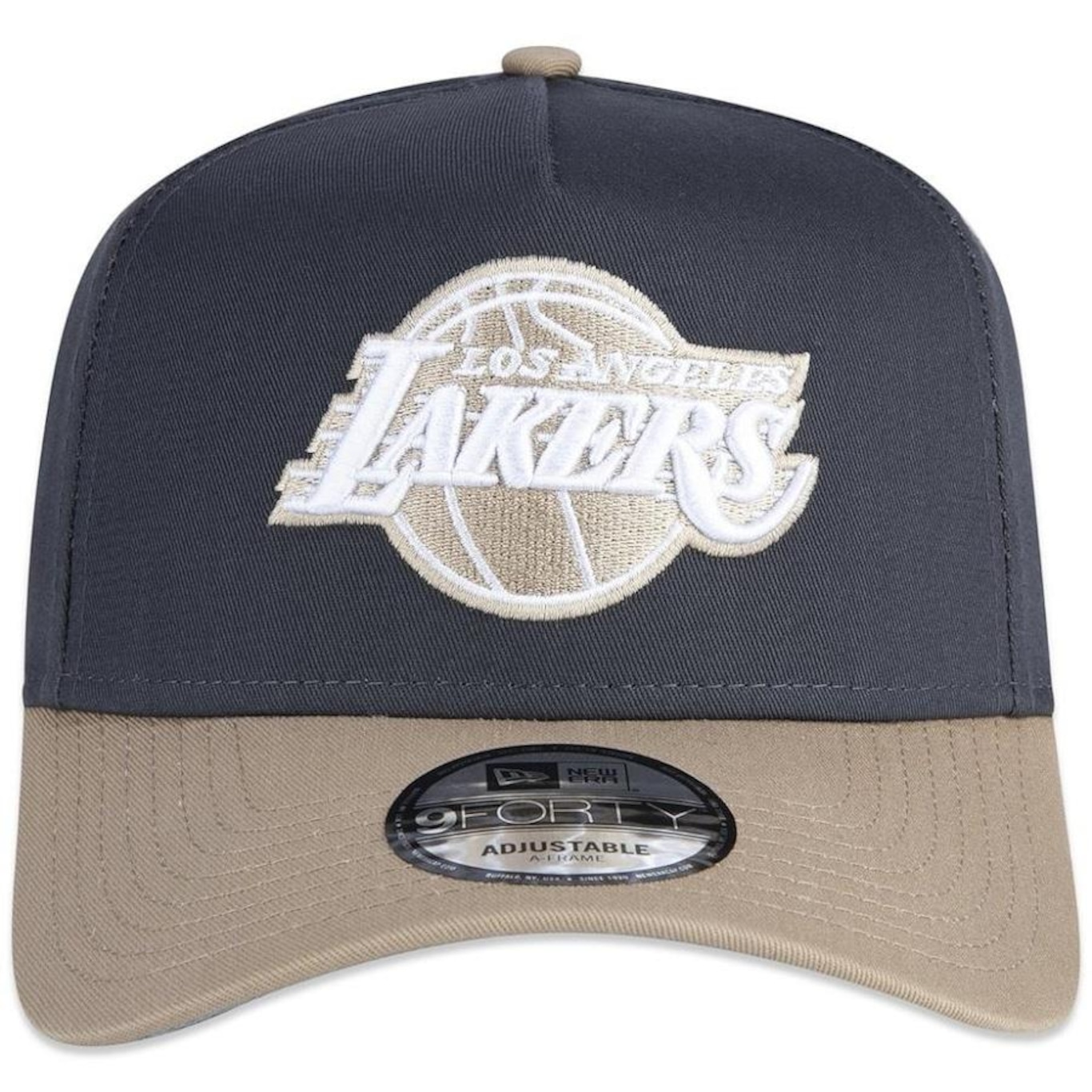 Boné Aba Curva New Era 940 A-Frame Los Angeles Lakers Dual - Snapback - Adulto - Foto 3