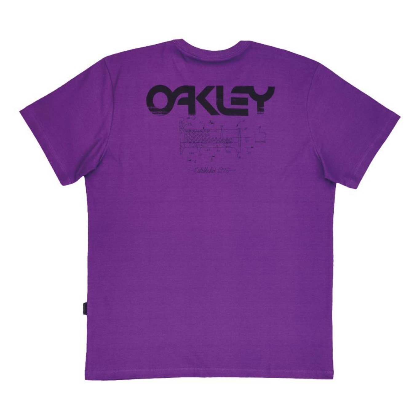 Camiseta Oakley B1B Blue Print Tee - Masculina - Foto 2