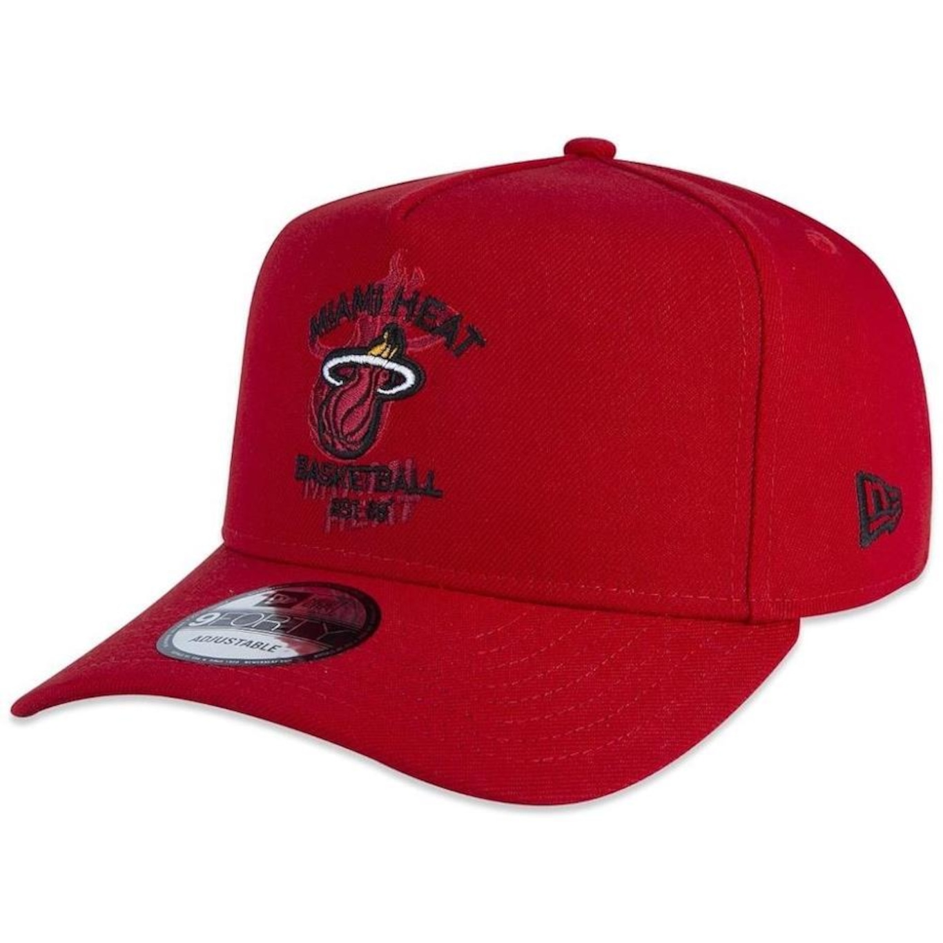 Boné Aba Curva New Era 940 A-Frame Miami Heat Core - Snapback - Adulto - Foto 1