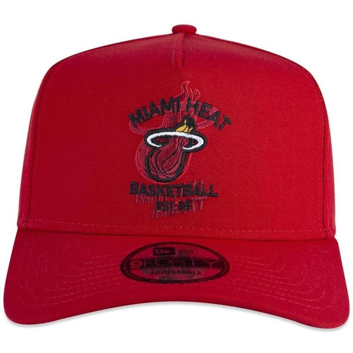 Boné Aba Curva New Era 940 A-Frame Miami Heat Core - Snapback - Adulto - Foto 3