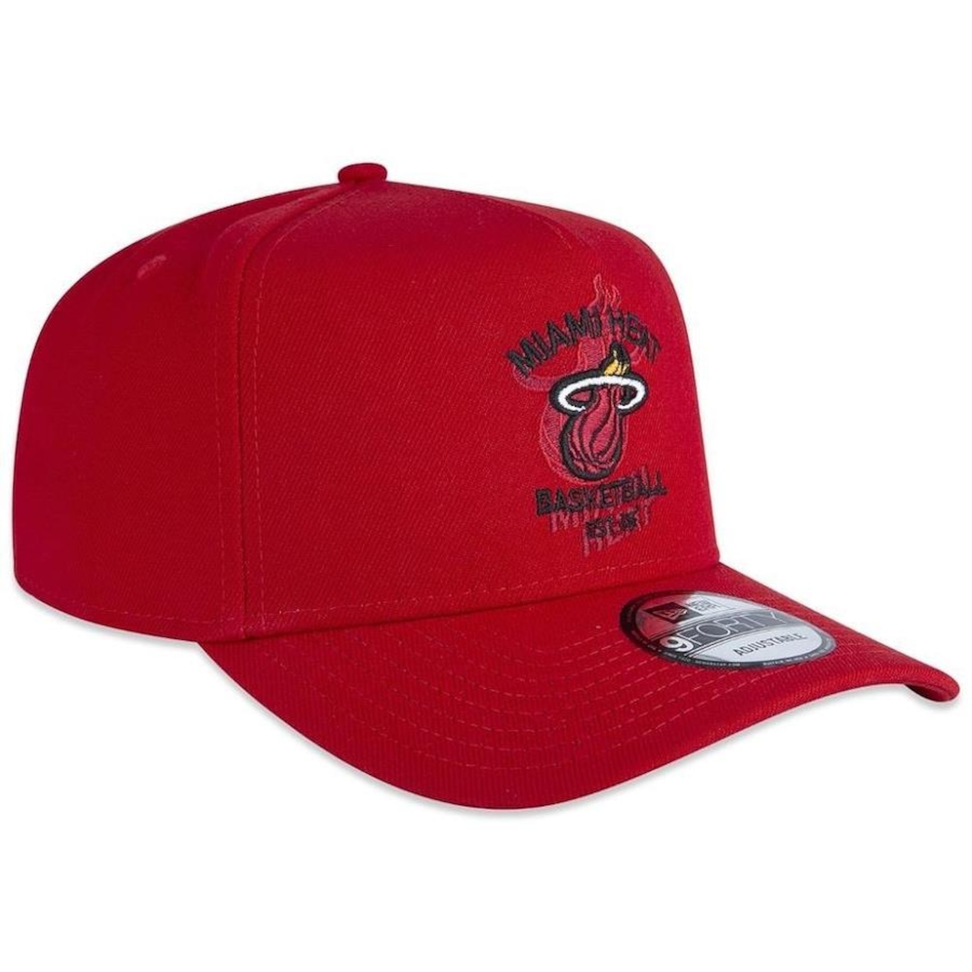 Boné Aba Curva New Era 940 A-Frame Miami Heat Core - Snapback - Adulto - Foto 4