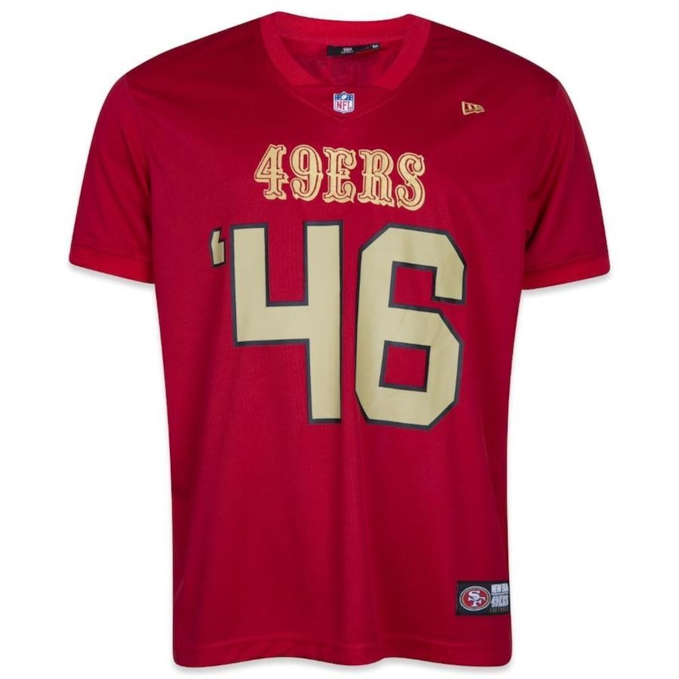 Camiseta Jersey New Era San Francisco 49Ers Core - Masculina - Foto 1