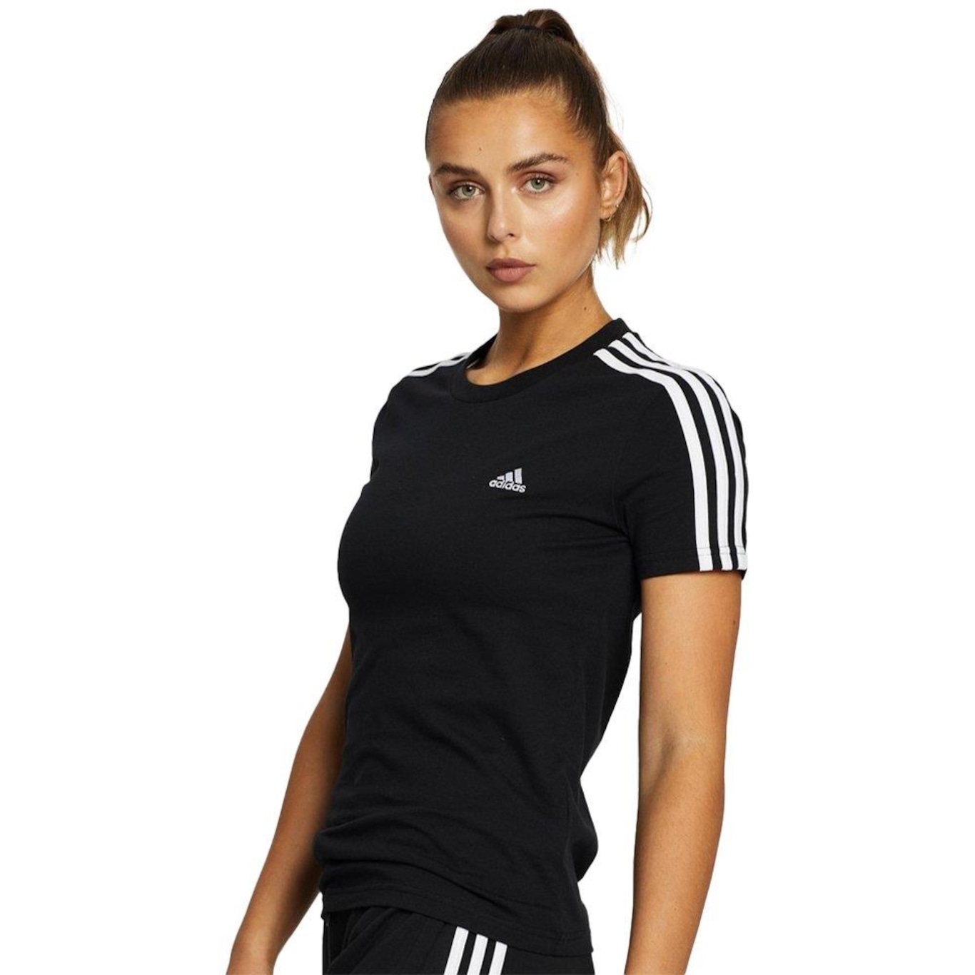 Camiseta adidas 3 Stripes - Feminina - Foto 1