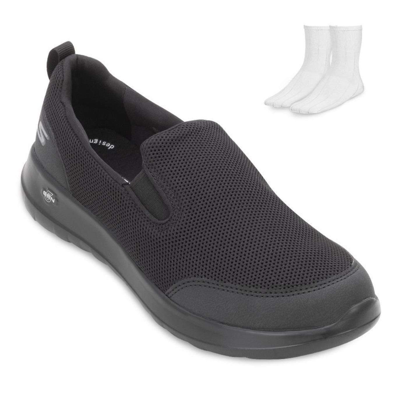 Kit Tênis Skechers Go Walk Max + Meia Masculino - Foto 1