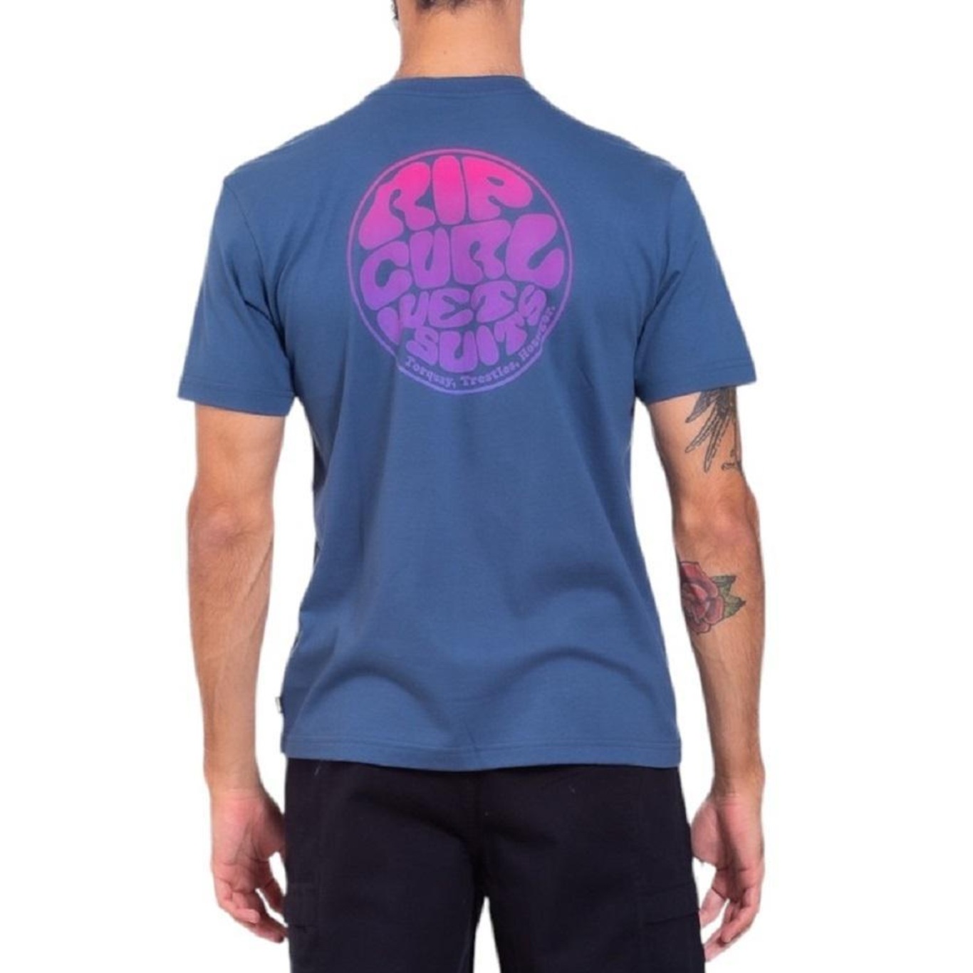 Camiseta Rip Curl Wettie Icon Gradient 0296Mte Masculino - Foto 3