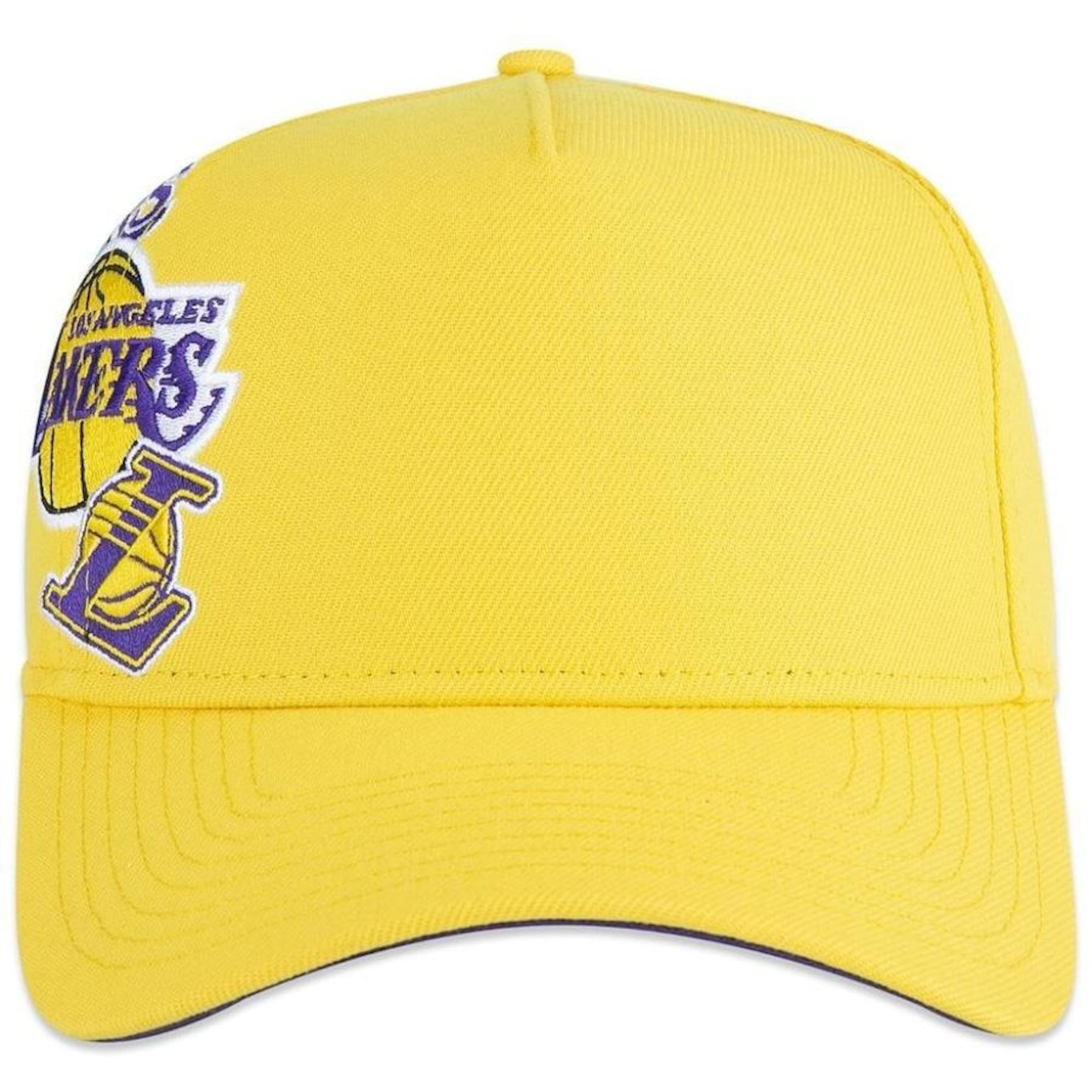 Boné Aba Curva New Era 940 A-Frame Los Angeles Lakers World Of Logos - Snapback - Adulto - Foto 3