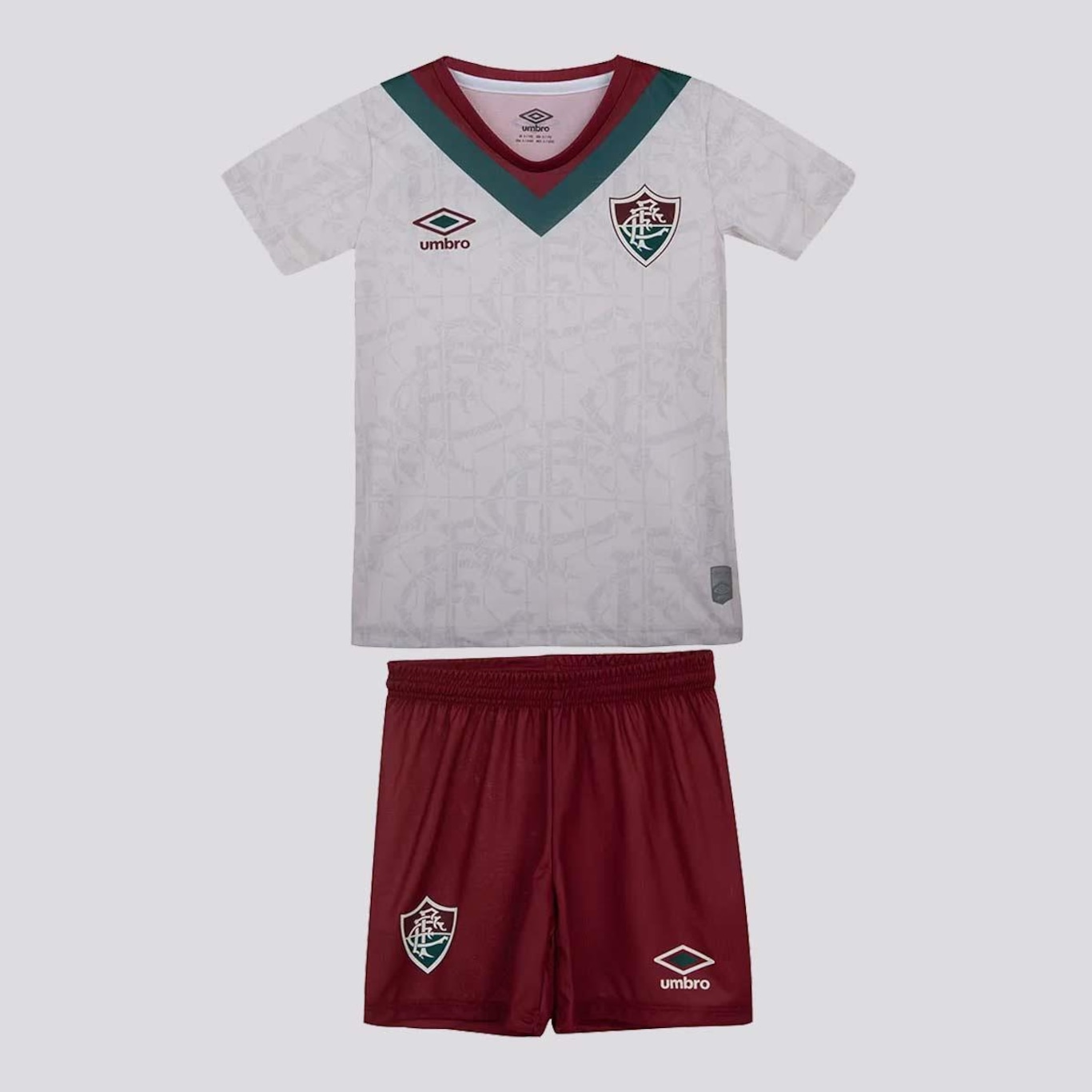 Kit Uniforme de Futebol do Fluminense Iii 2024 Umbro - Infantil - Foto 1