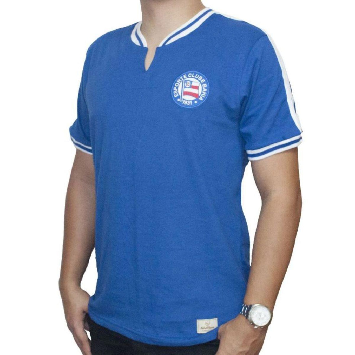 Camiseta Ec Bahia 1966 Retro Mania Oficial Licenciada - Masculina - Foto 3