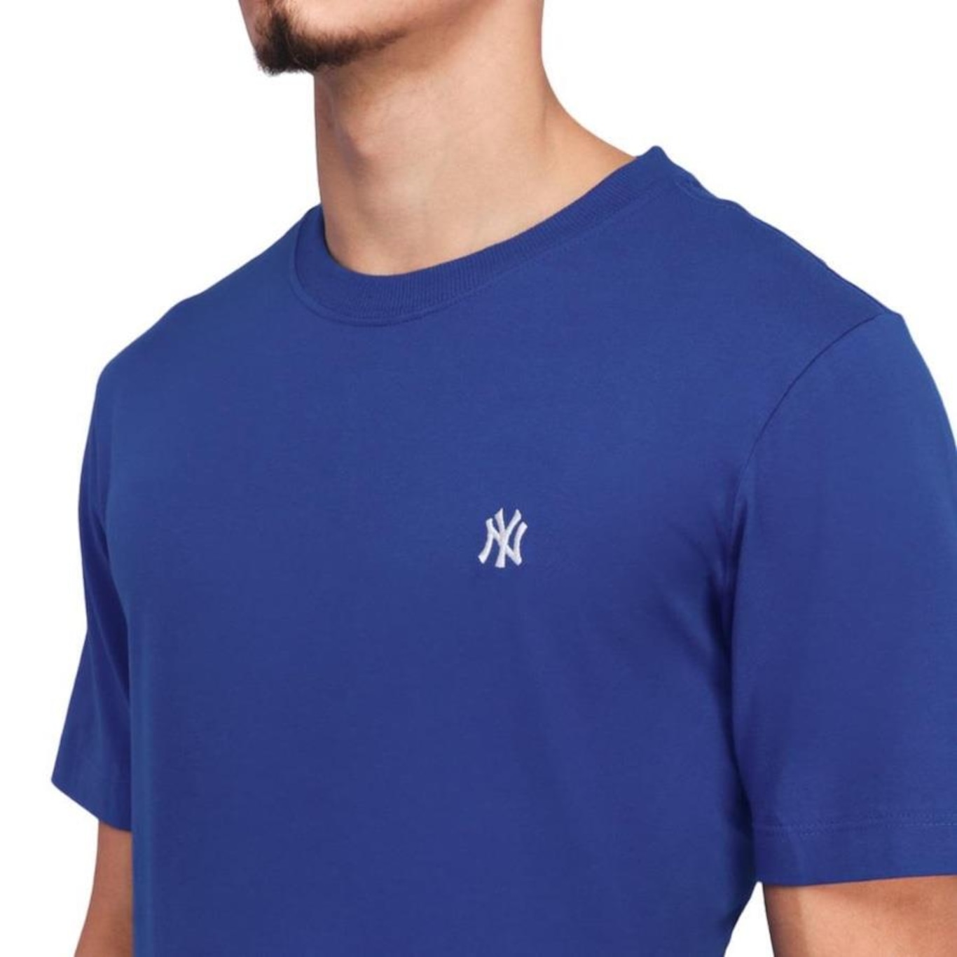 Camiseta New Era New York Yankees Mini Logo Bordado - Masculina - Foto 3