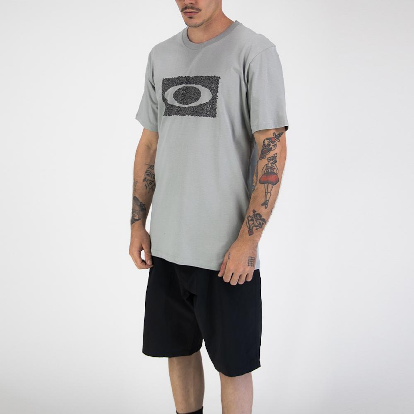 Camiseta Oakley Ellipse Organic Print Tee - Masculina - Foto 4