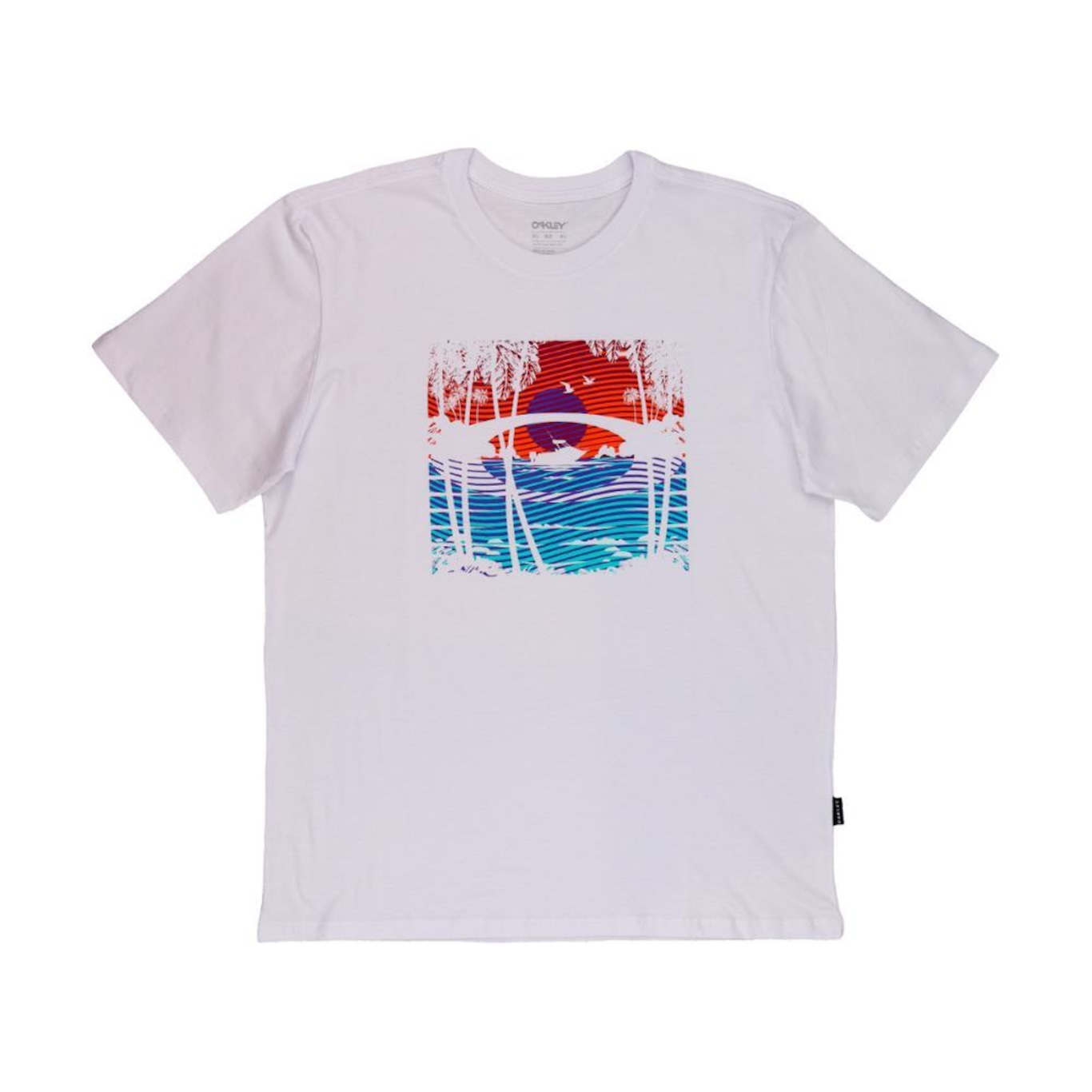 Camiseta Oakley Sunset Lines Tee - Masculina - Foto 1