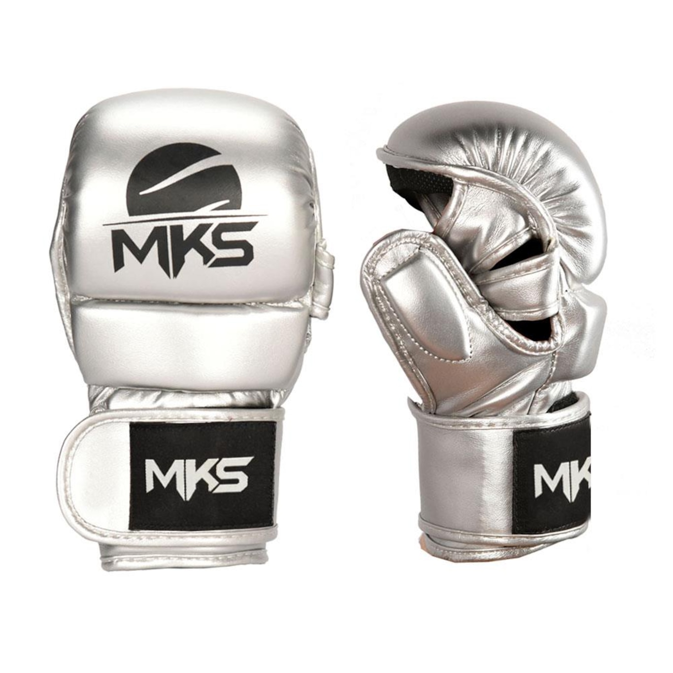 Luva Mma Mks Combat Shooter Silver - Foto 2