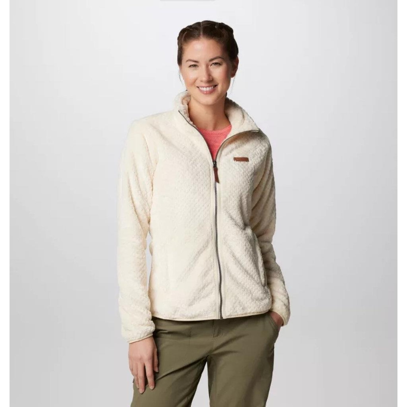 Jaqueta Fleece Columbia Fire Side Ii Sherpa - Feminina - Foto 1