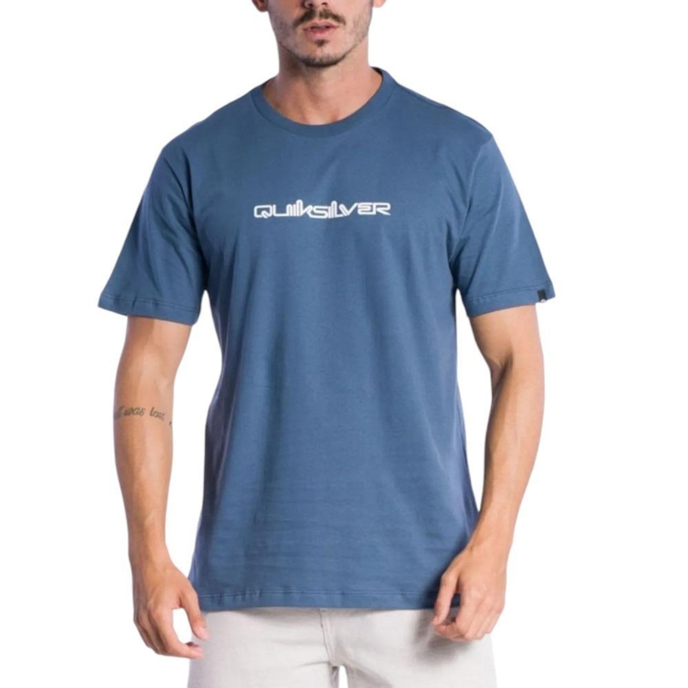 Camiseta Quiksilver M/C Omni Font - Masculina - Foto 1