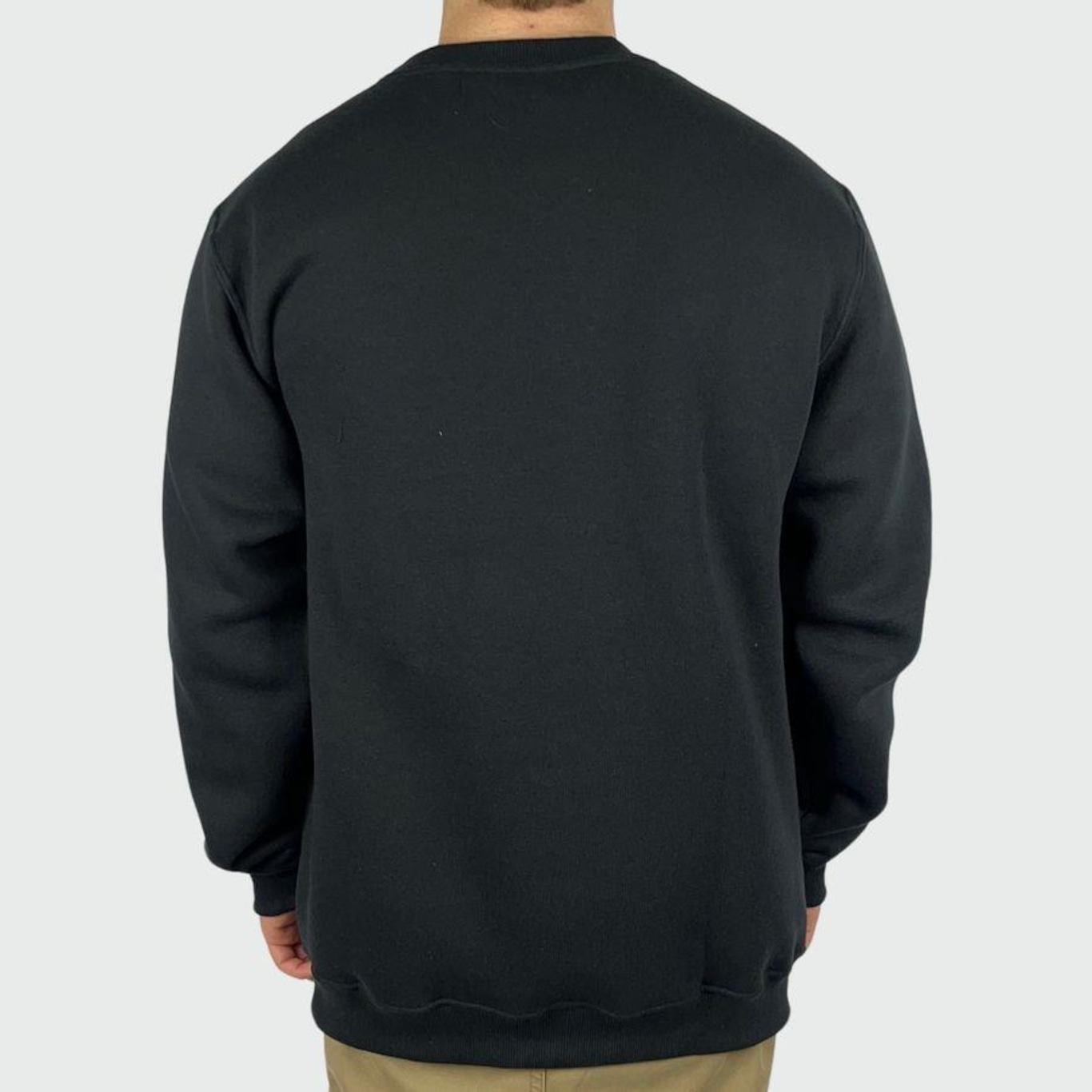 Blusão de Moletom Grizzly Script Logo Crewneck Preto - Grizzly - Masculino - Foto 4