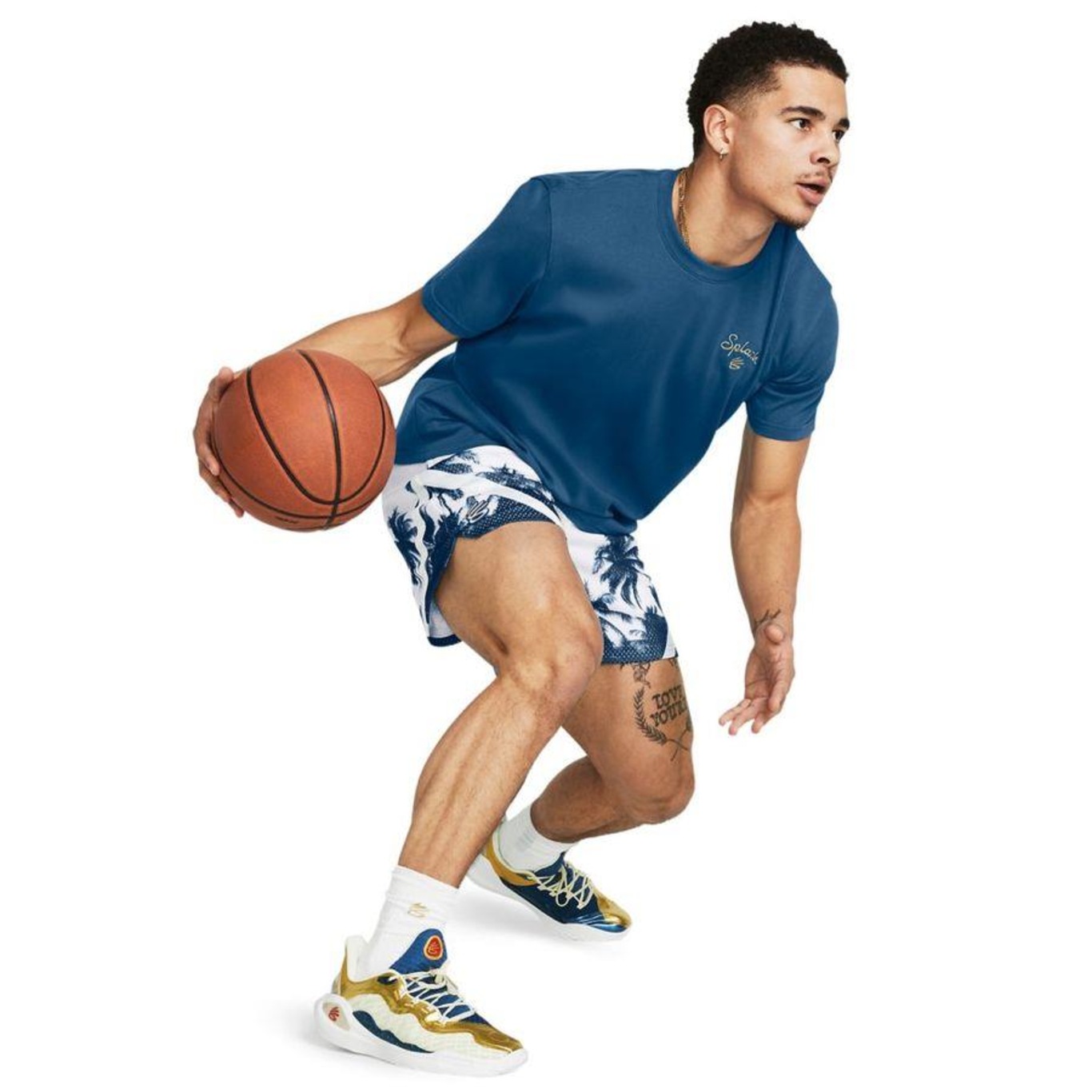 Shorts Under Armour Curry Mesh 3 - Masculino - Foto 4