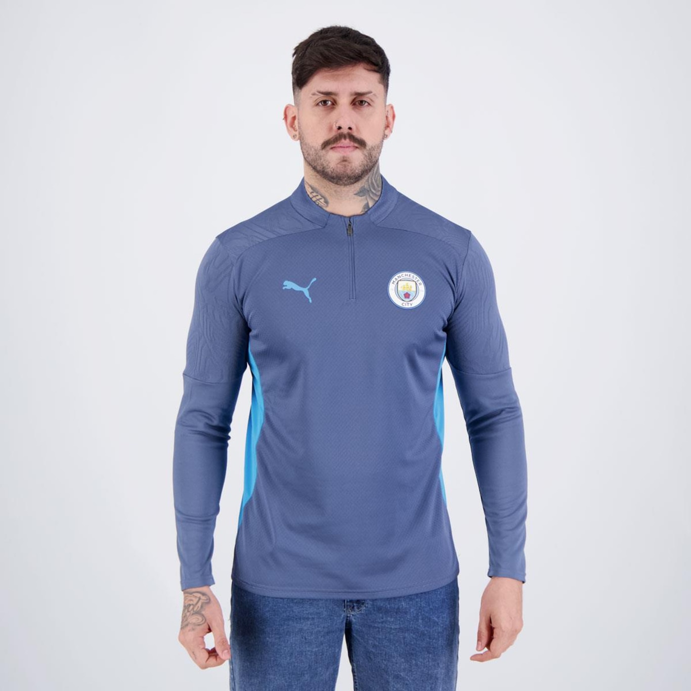 Blusão Manchester City 2025 Puma Training - Masculino - Foto 1