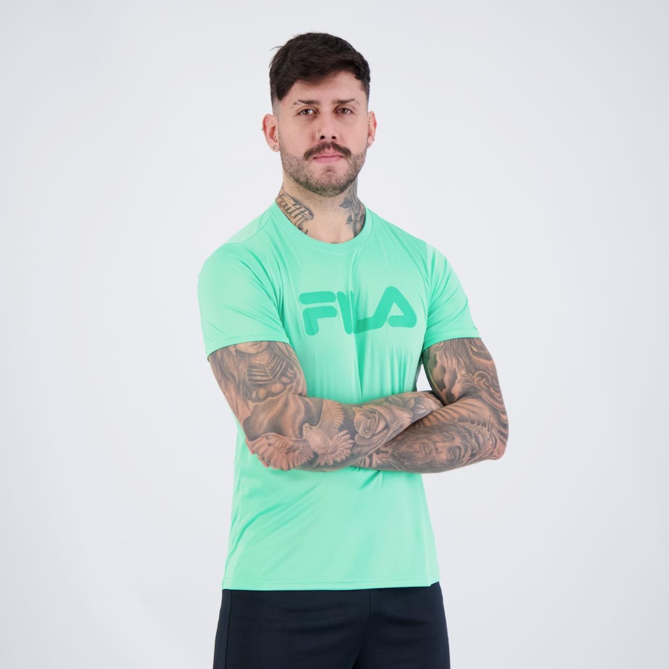 Camiseta Fila Basic Sports Ii Polygin - Masculina - Foto 2