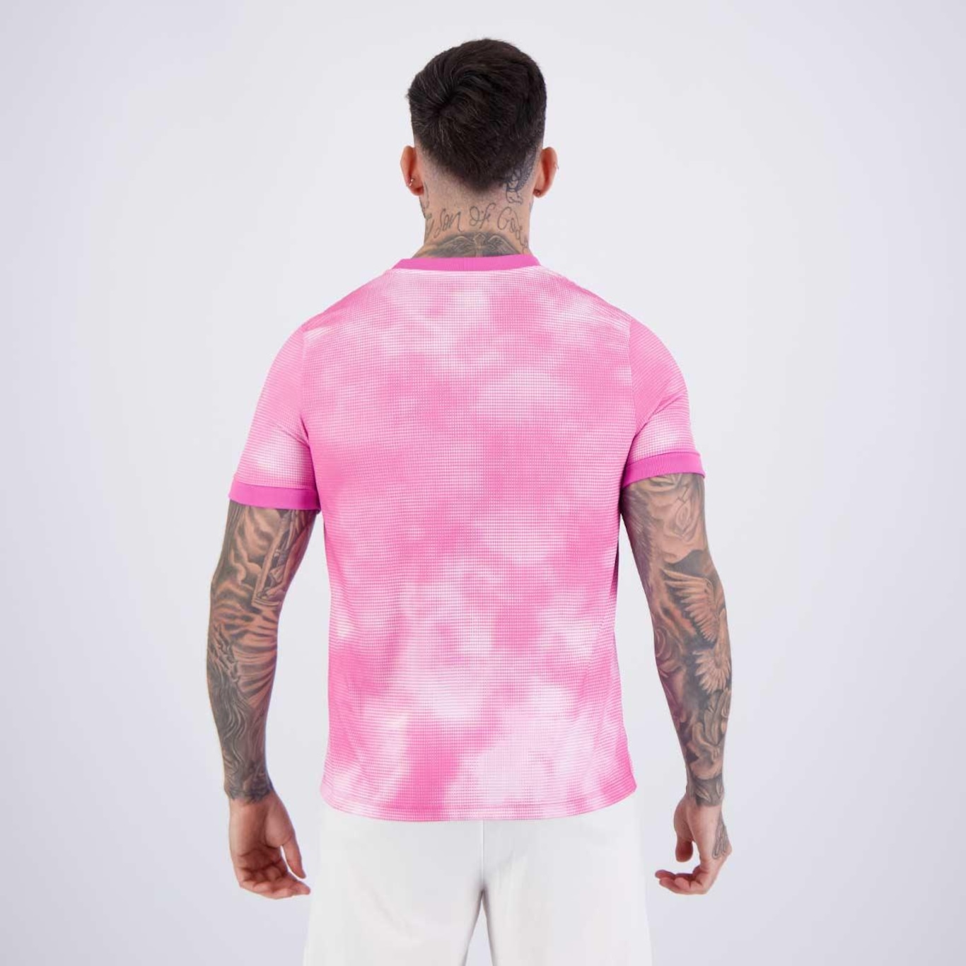 Camisa do Vitória Leão Imperial Outubro Rosa - Masculina - Foto 4