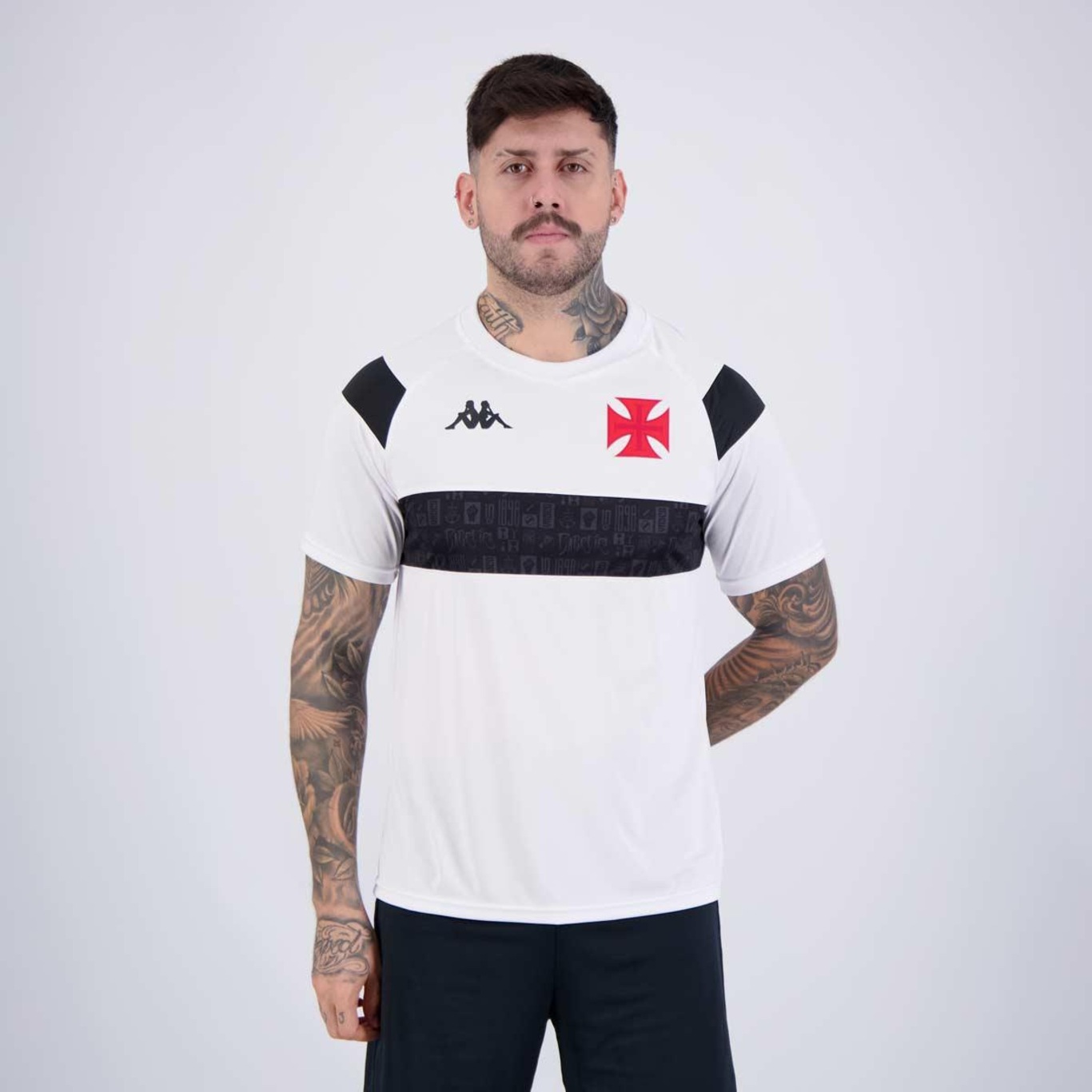 Camisa do Vasco Kappa Supporter Cuts - Masculina - Foto 1