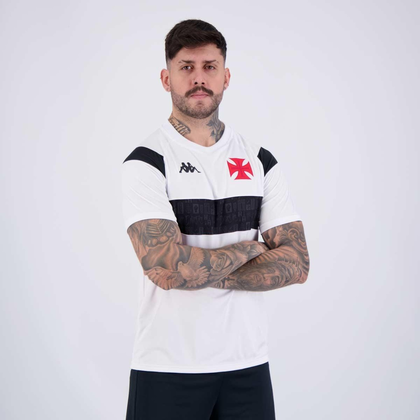 Camisa do Vasco Kappa Supporter Cuts - Masculina - Foto 2