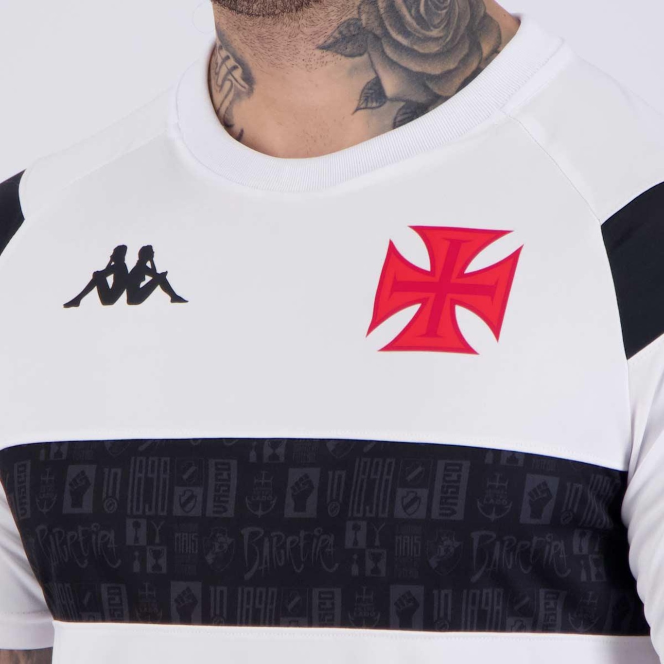 Camisa do Vasco Kappa Supporter Cuts - Masculina - Foto 5