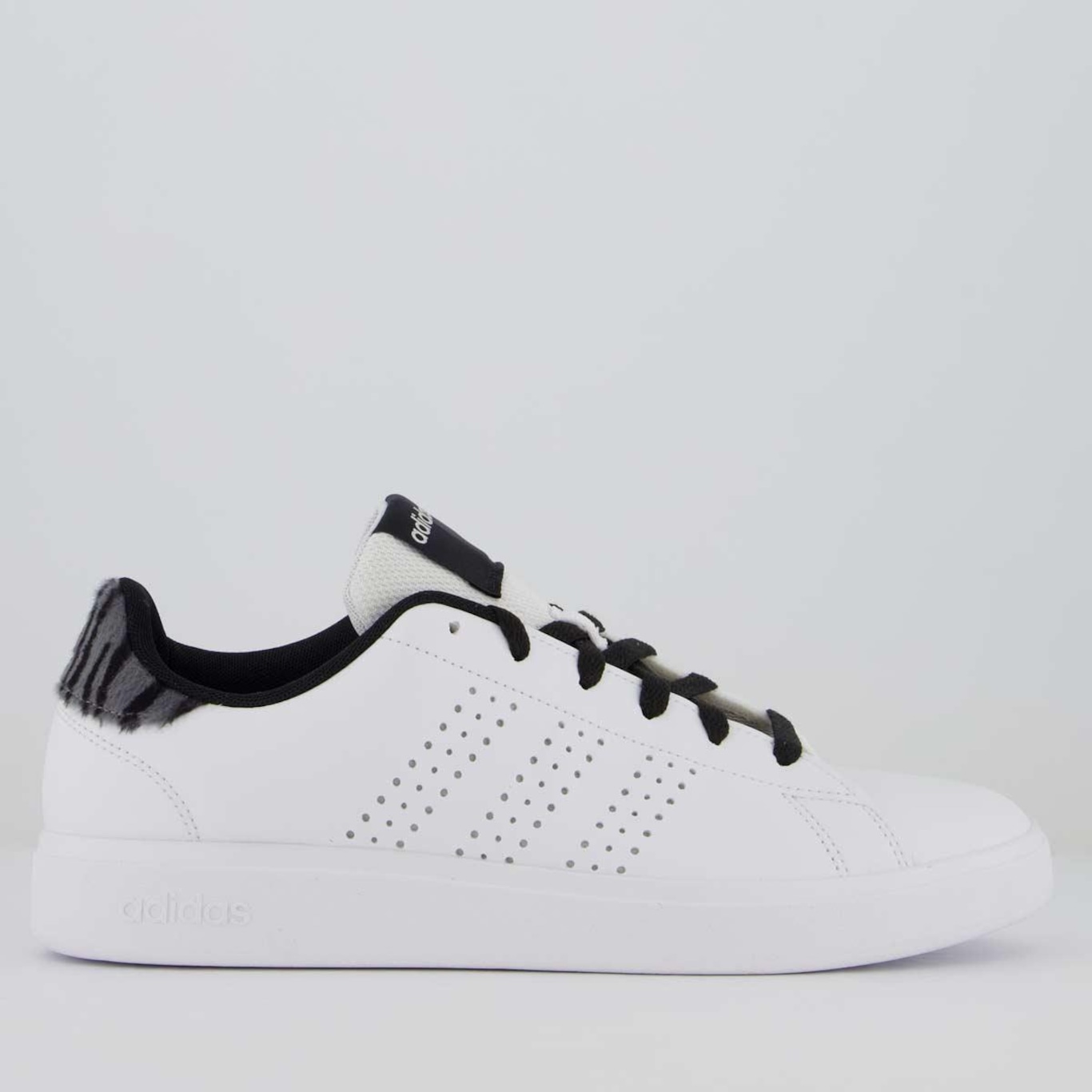 Tênis adidas Advantage Base 2.0 Feminino Branco e Preto - Foto 1