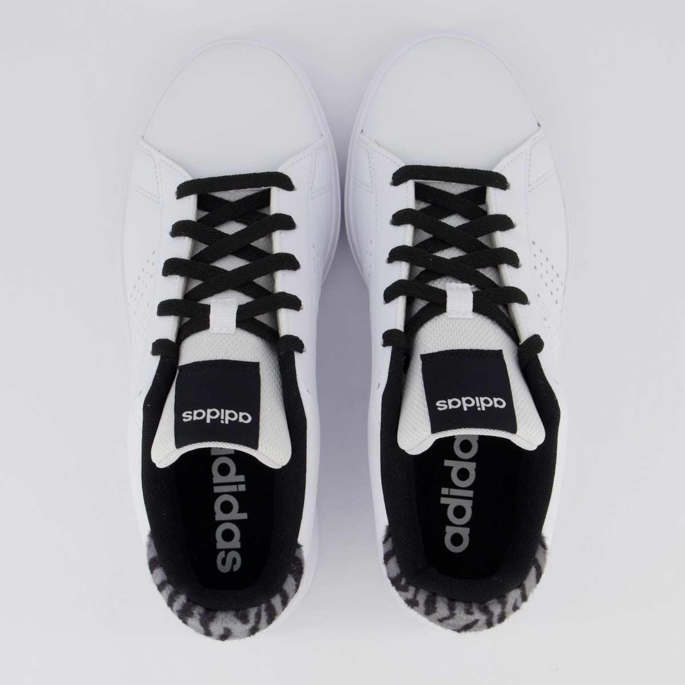 Tênis adidas Advantage Base 2.0 Feminino Branco e Preto - Foto 4