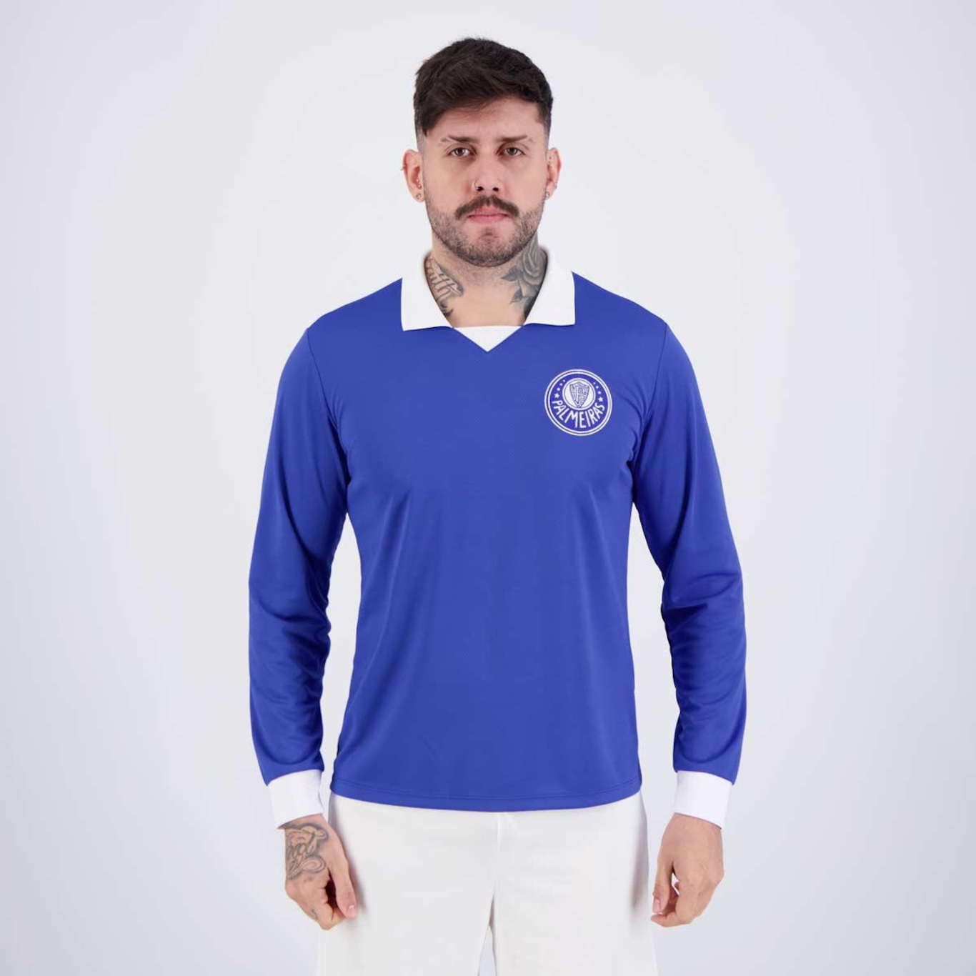 Camisa Manga Longa do Palmeiras Betel Goleiro Retrô 1989 - Masculina - Foto 1