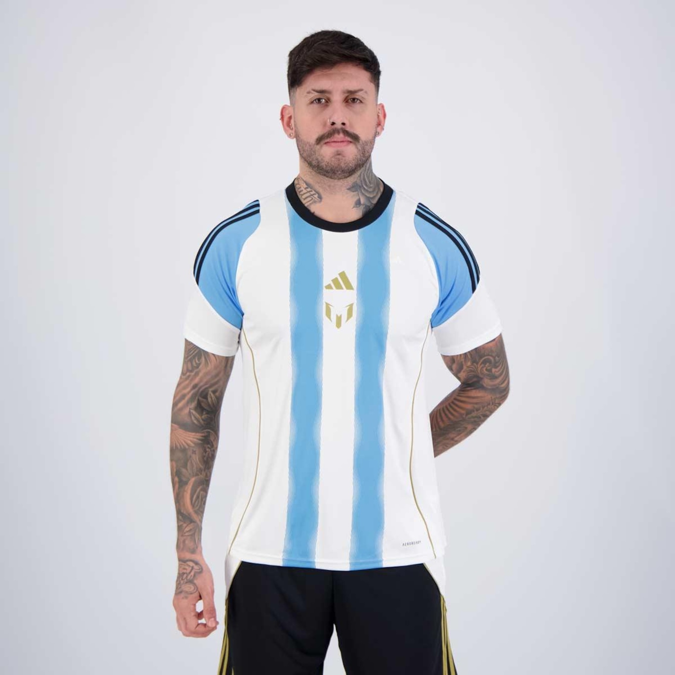 Camiseta adidas Tiro Messi - Masculina - Foto 1