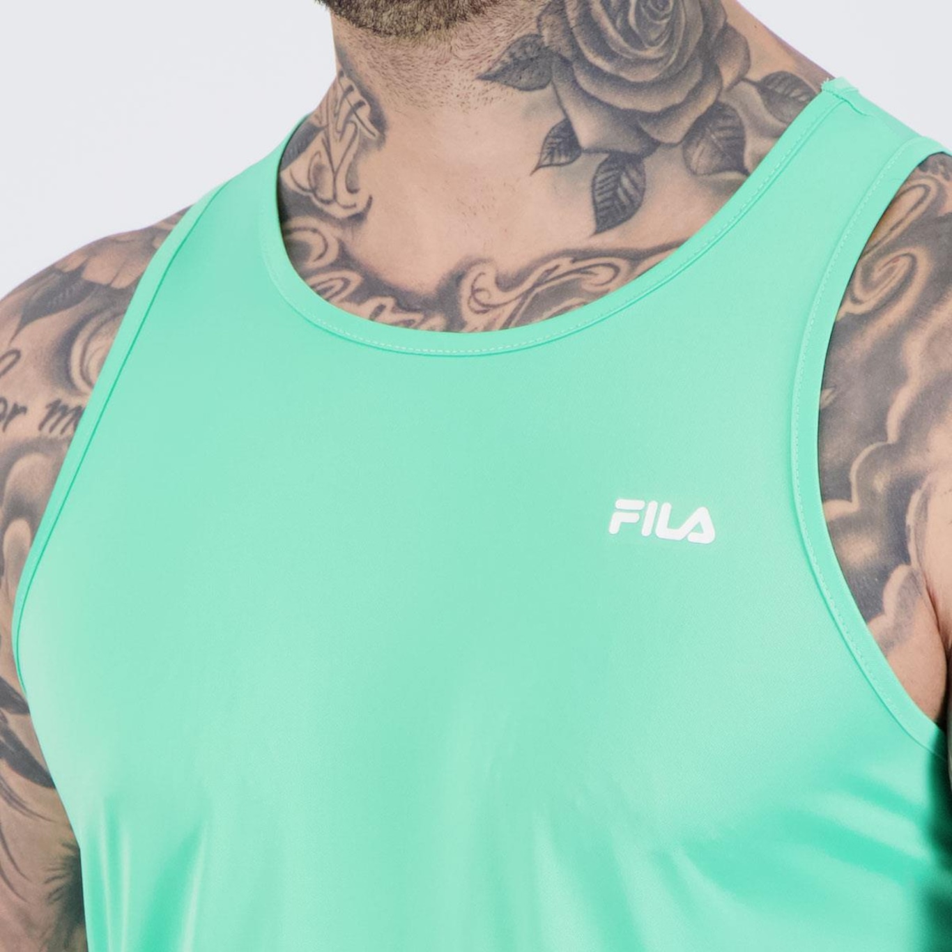 Camiseta Regata Fila Basic Sports Polygin Masculina - Foto 5