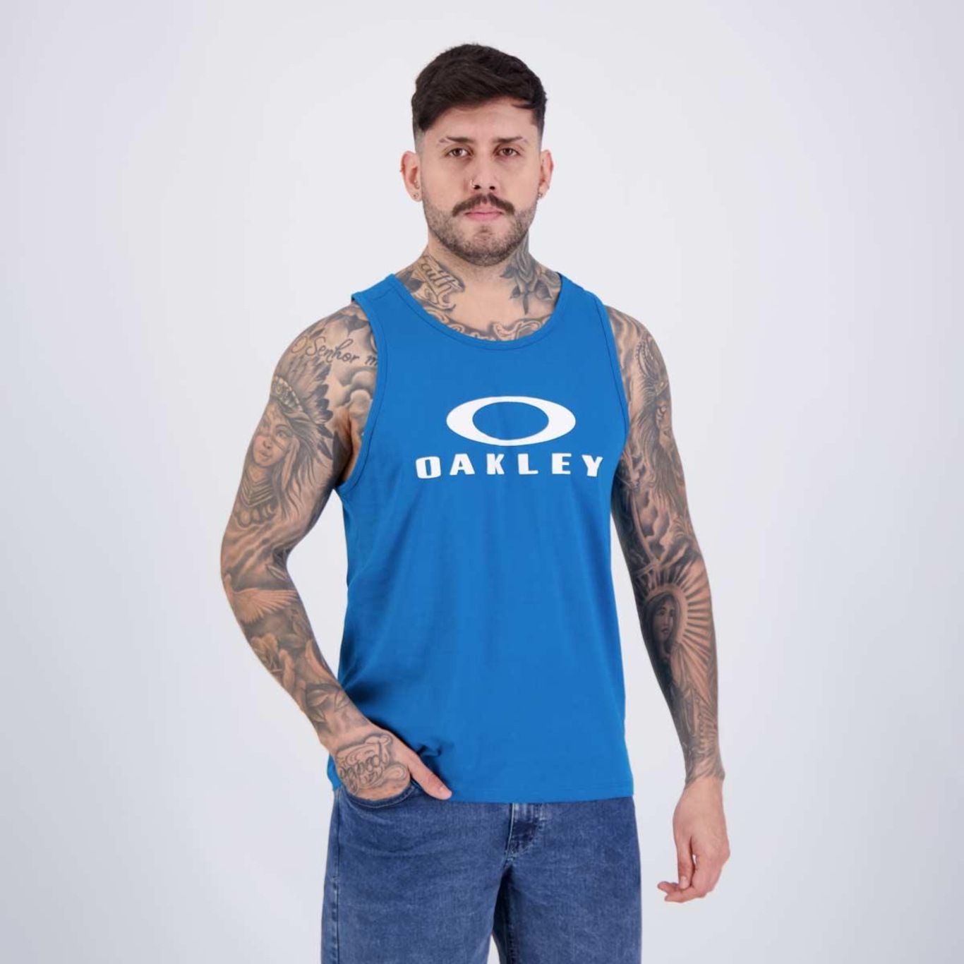 Camiseta Regata Oakley Bark Tank Masculina - Foto 2