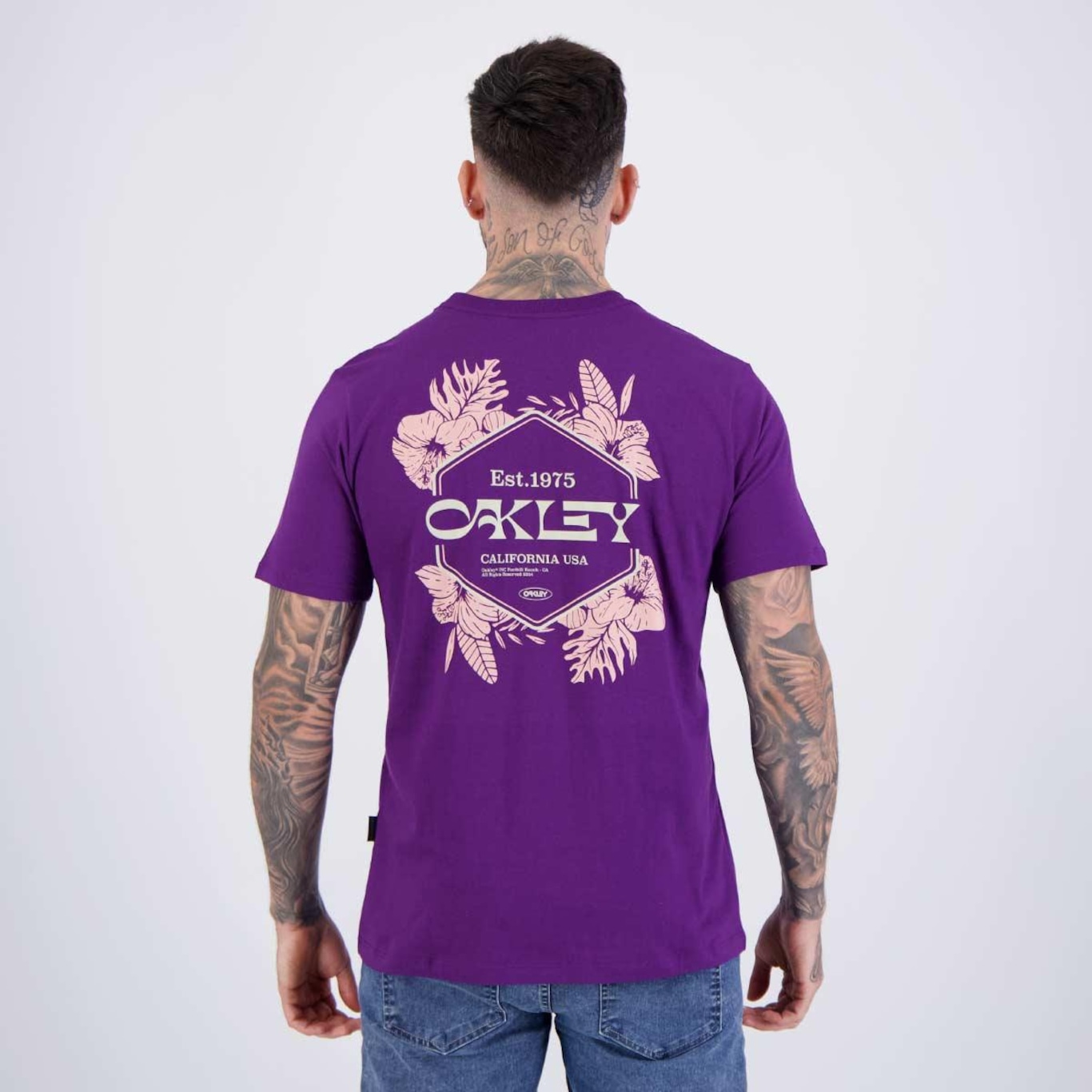 Camiseta Oakley Sun Flower - Masculina - Foto 4