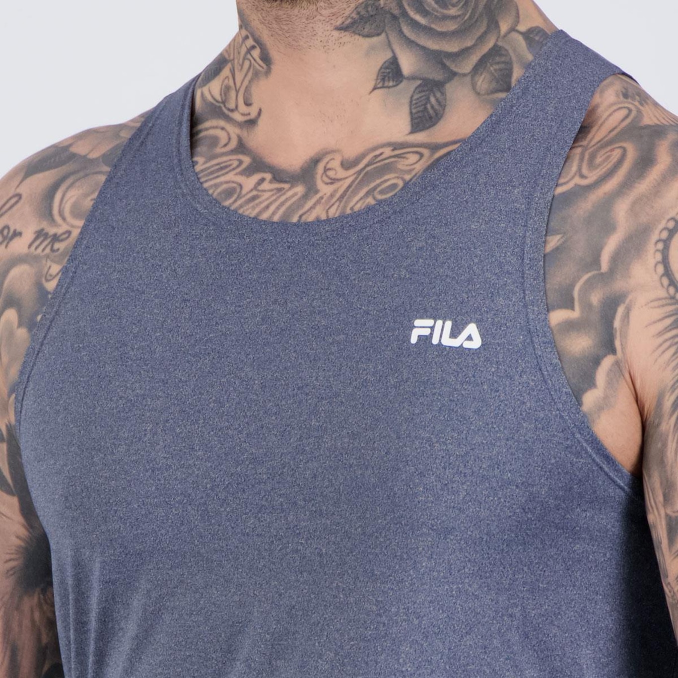 Camiseta Regata Fila Sport Melange Lux Masculina - Foto 5