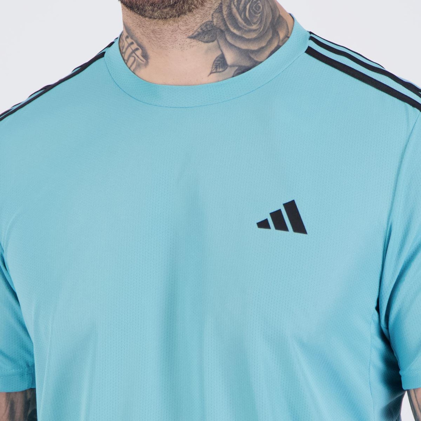 Camiseta adidas Essentials 3 Listras - Masculina - Foto 5