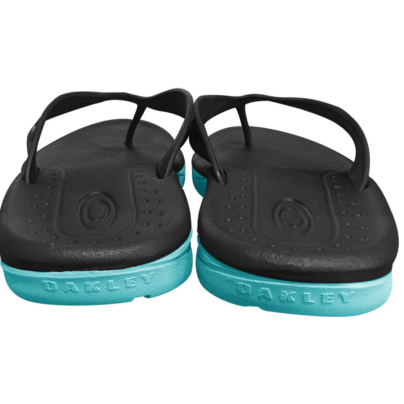 Chinelo Oakley Crowd Black Turquoise - Masculino - Foto 4