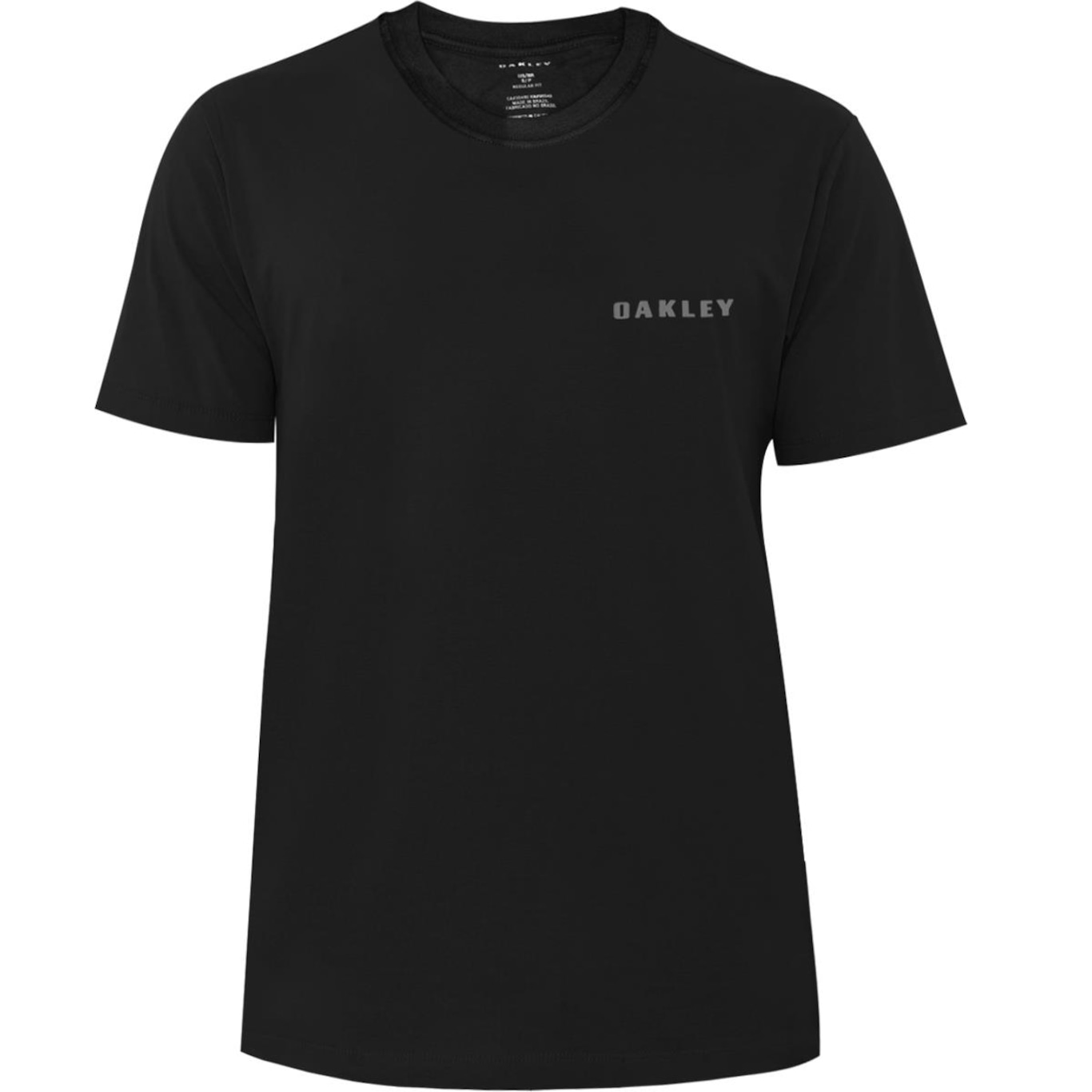 Camiseta Oakley Bark Tee Blackout - Masculina - Foto 1