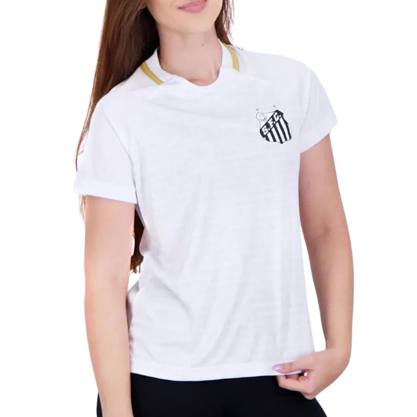 Camiseta do Santos Braziline Manto - Feminina - Foto 1