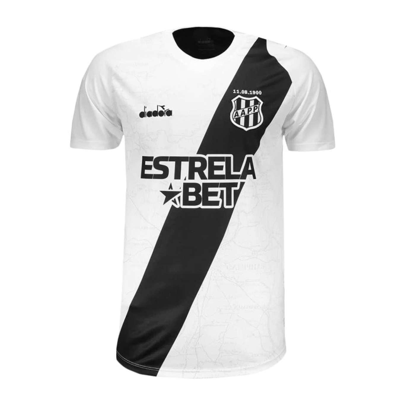 Camisa do Ponte Preta I 2024 Diadora Fan - Infantil - Foto 1