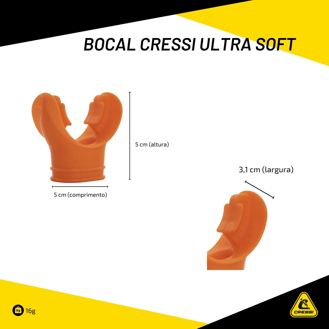 Bocal Cressi Ultra Soft - Foto 3