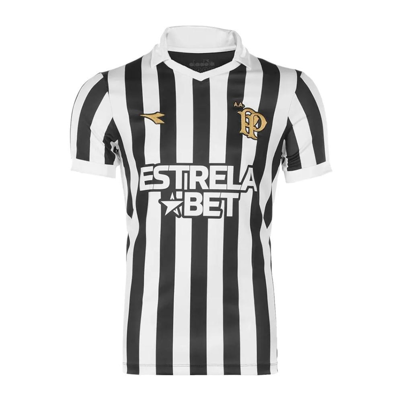 Camisa do Ponte Preta Iii 2024 Fan Diadora - Infantil - Foto 1