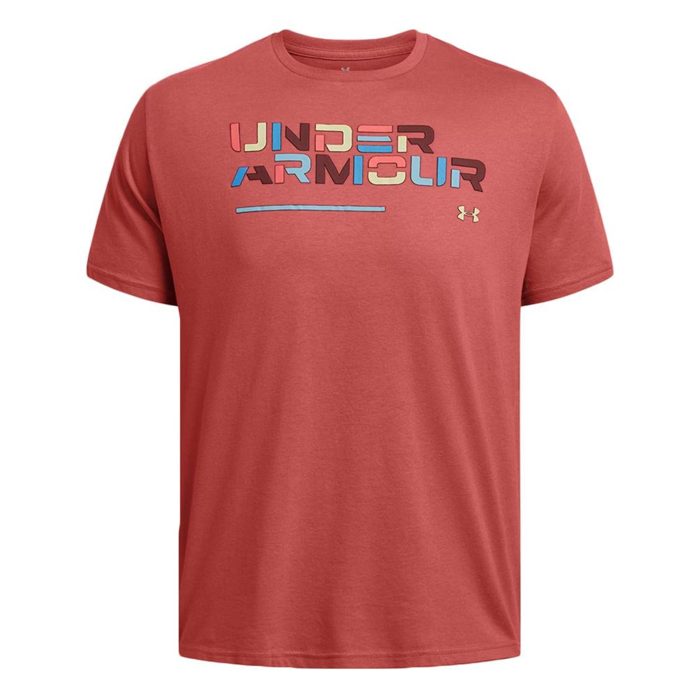 Camiseta Under Armour Colorblock Wordmark - Masculina - Foto 1