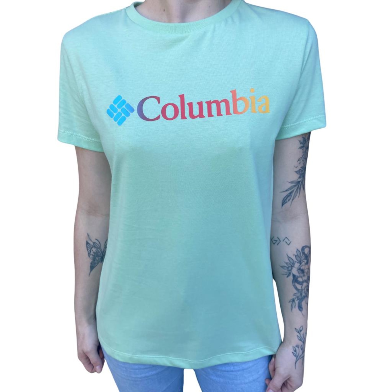 Camiseta Columbia Sun Trek Graphic Ii - Feminina - Foto 1