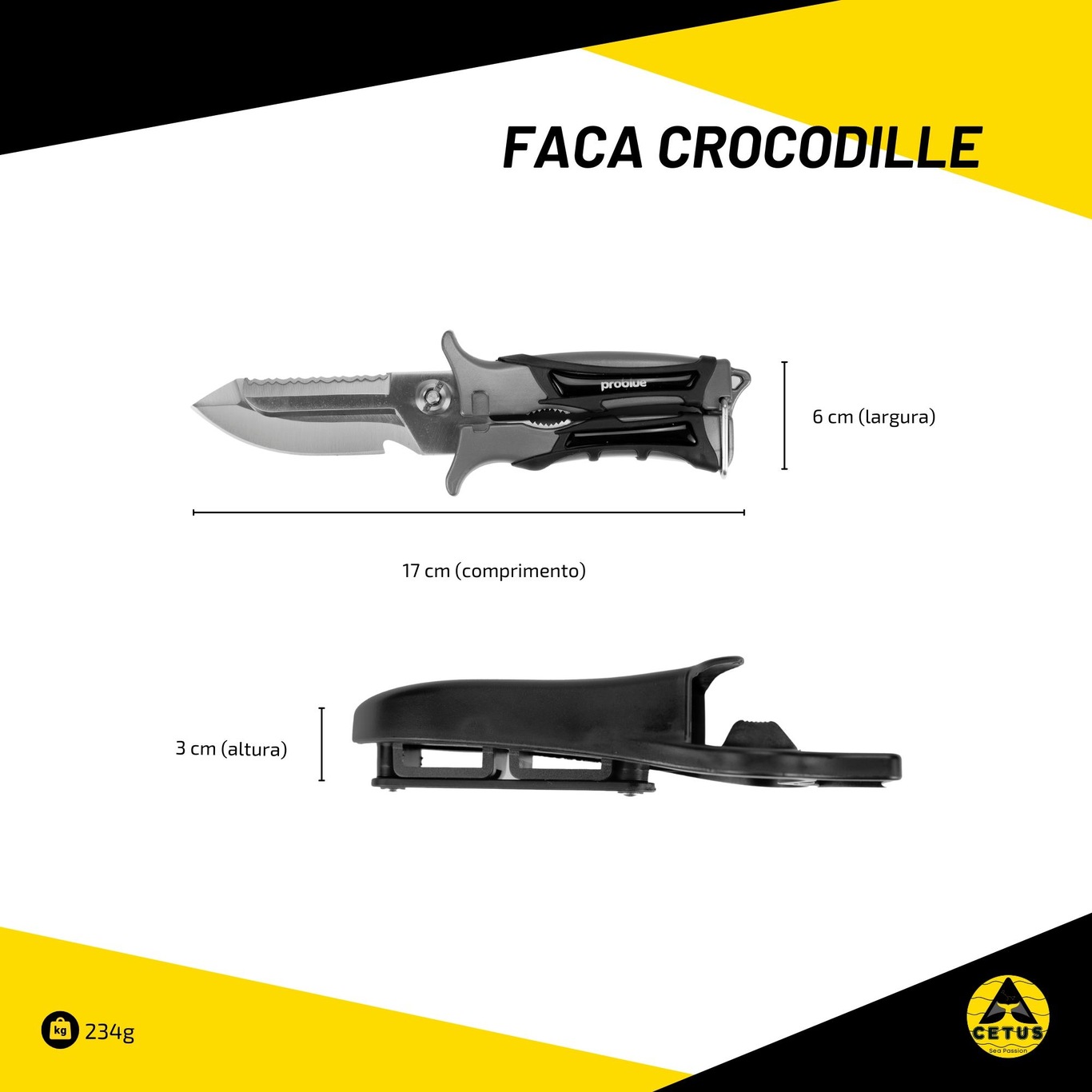 Faca Cetus Crocodille - Foto 6