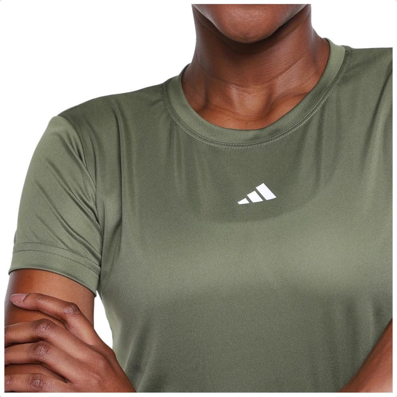 Camiseta adidas Treino Basica - Feminina - Foto 2