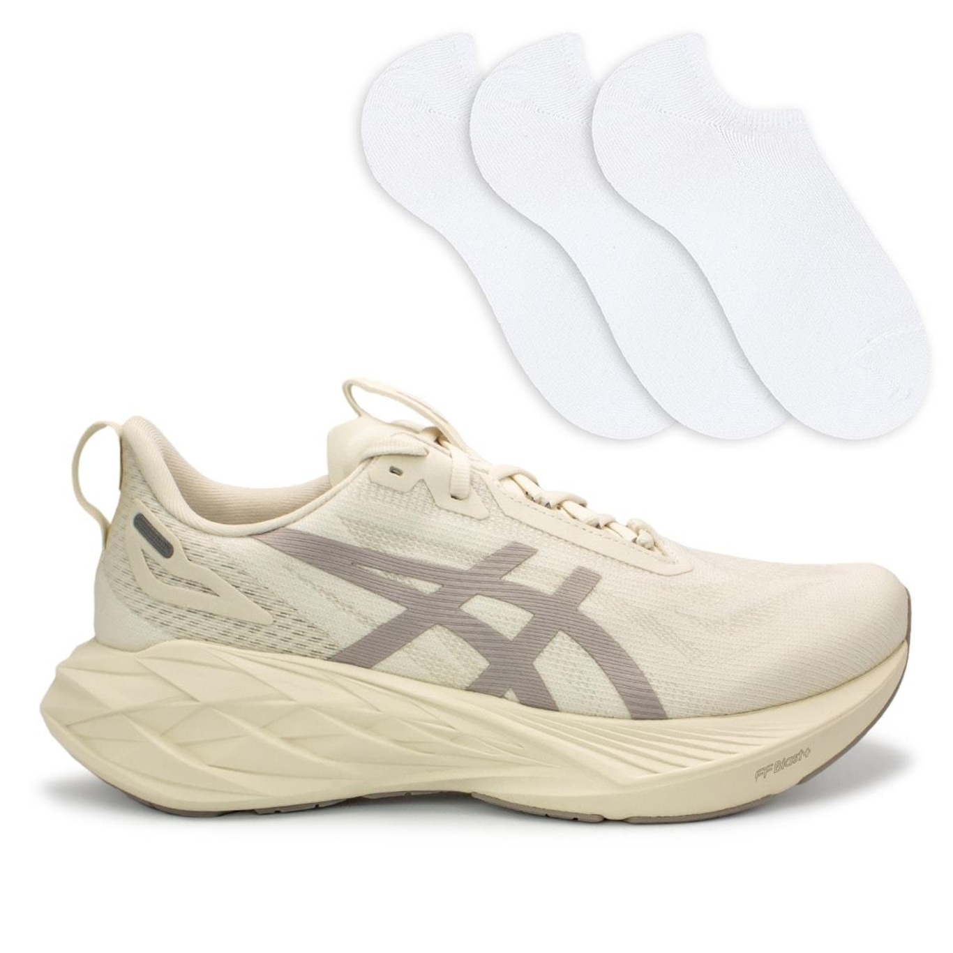 Tênis Asics Novablast 4 Le + 3 Pares de Meias - Masculino - Foto 1