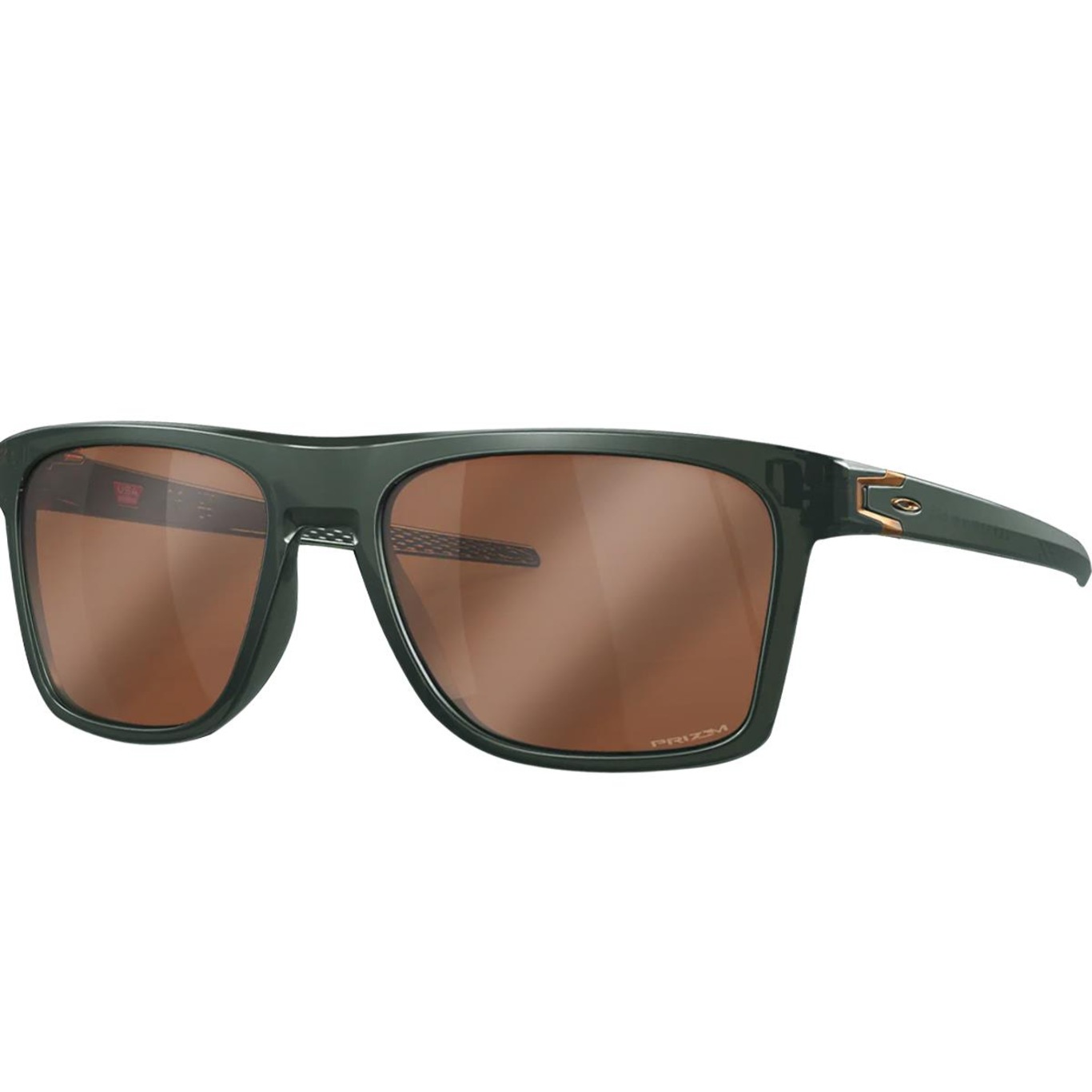 Óculos de Sol Unissex Oakley Leffingwell Matte Olive Ink/Prizm Bronze - Foto 1