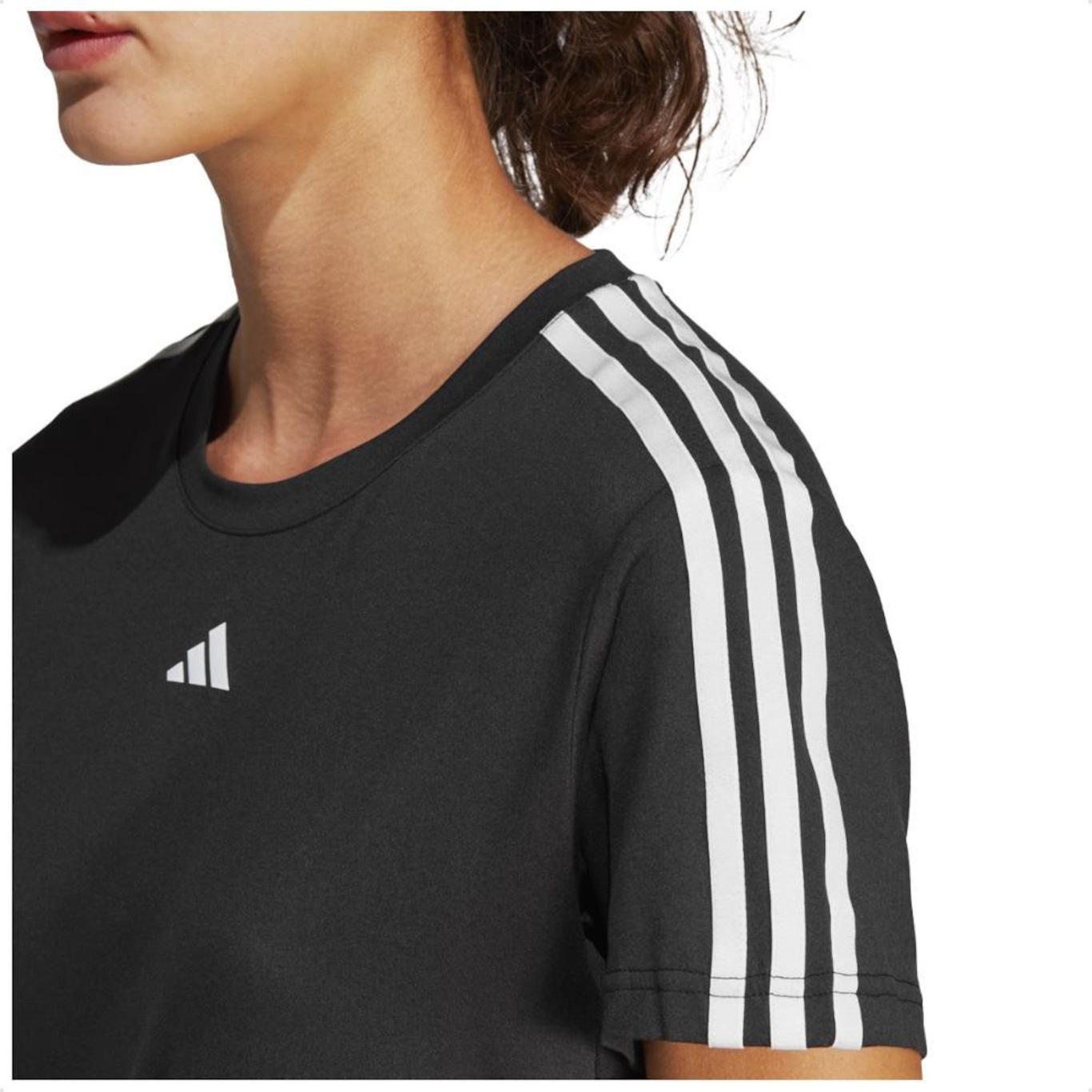 Camiseta adidas Essentials 3 Listras - Feminina - Foto 5