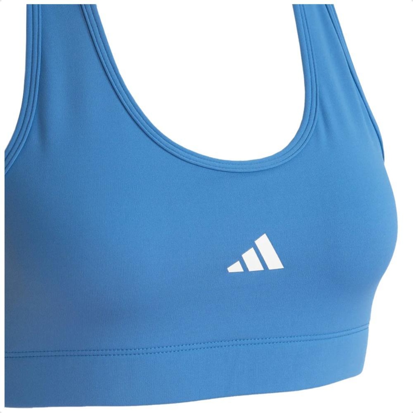 Top adidas Treino Básico Suporte Médio - Feminino - Foto 4