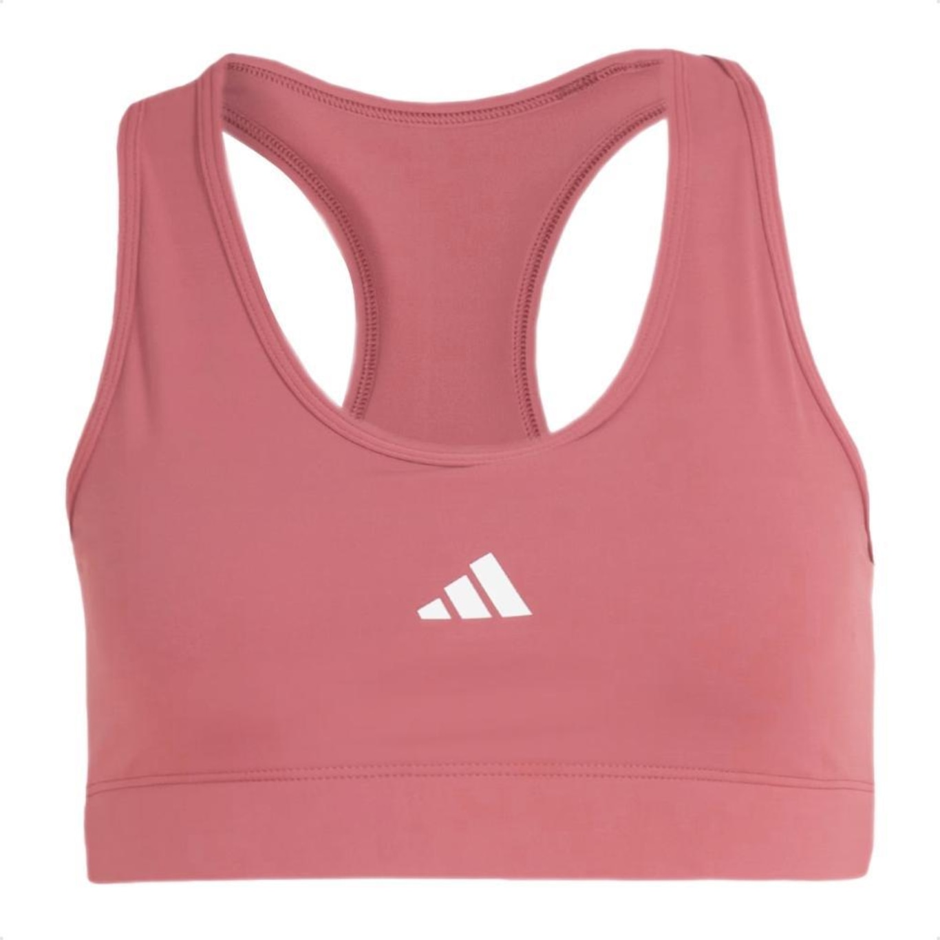 Top adidas Treino Básico Suporte Médio - Feminino - Foto 1